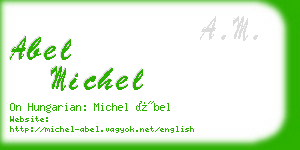 abel michel business card